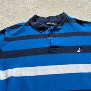 Men’s nautical stripe polo